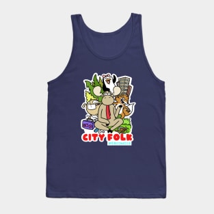 City Folk Mural Tank Top